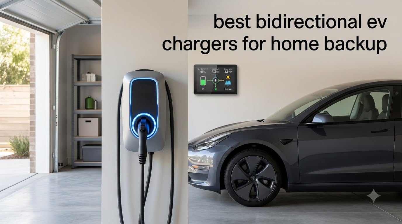best bidirectional ev chargers for home backup