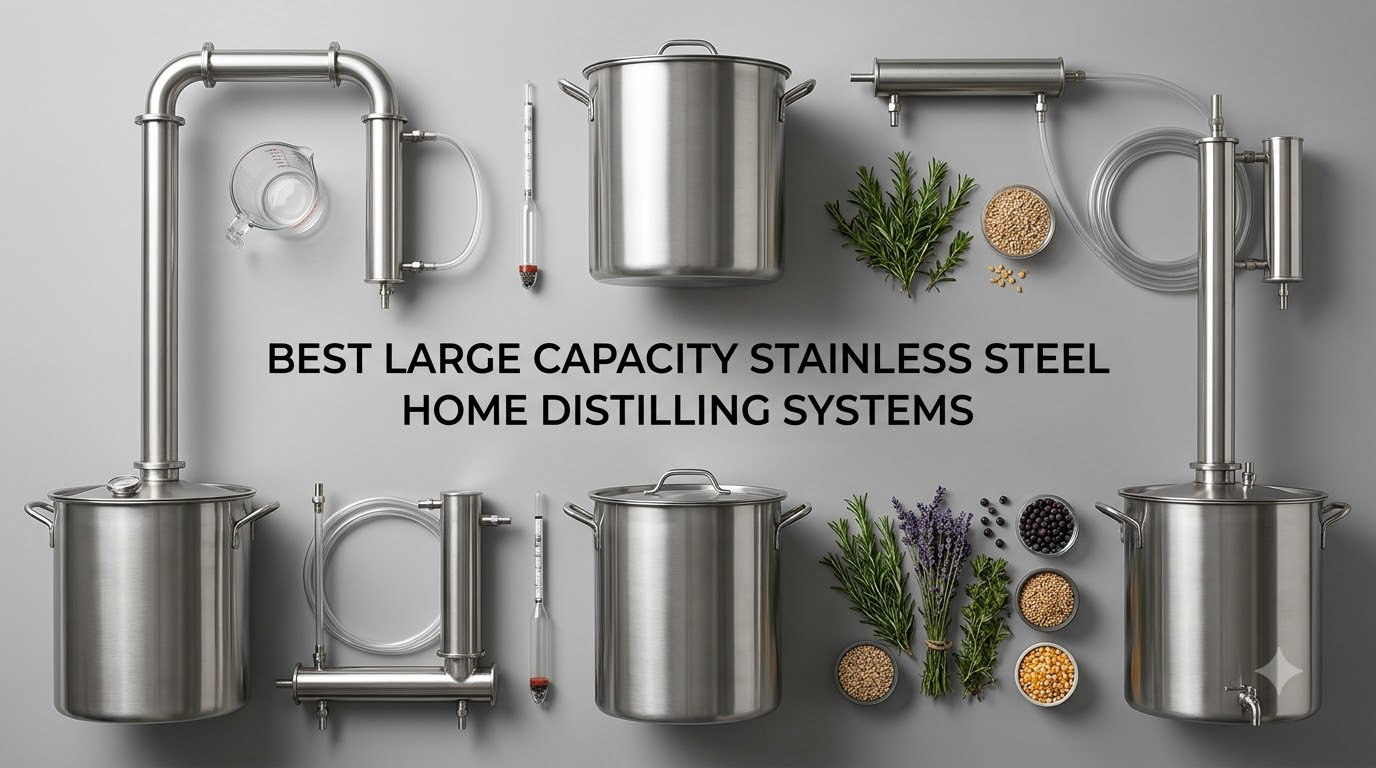 best large capacity stainless steel home distilling systems