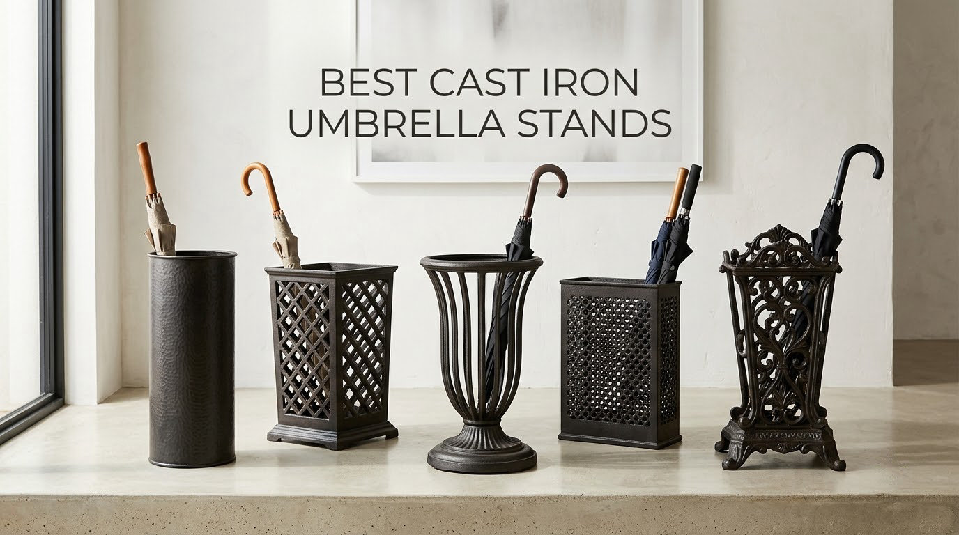 best cast iron umbrella stands