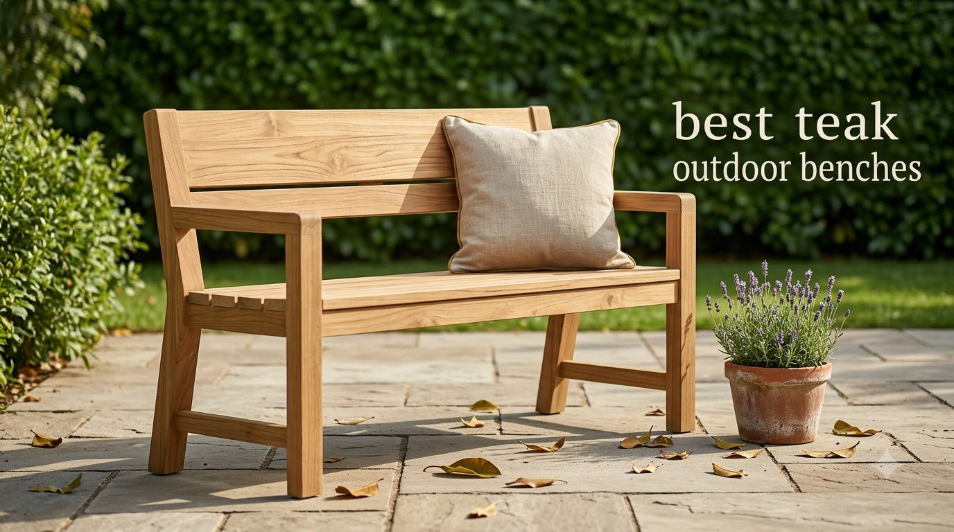 best teak outdoor benches