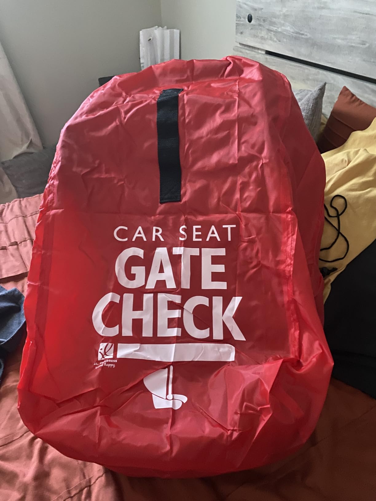 J.L. Childress Gate Check Travel Bag for Car Seats & Infant Carriers, Red customer photo 1