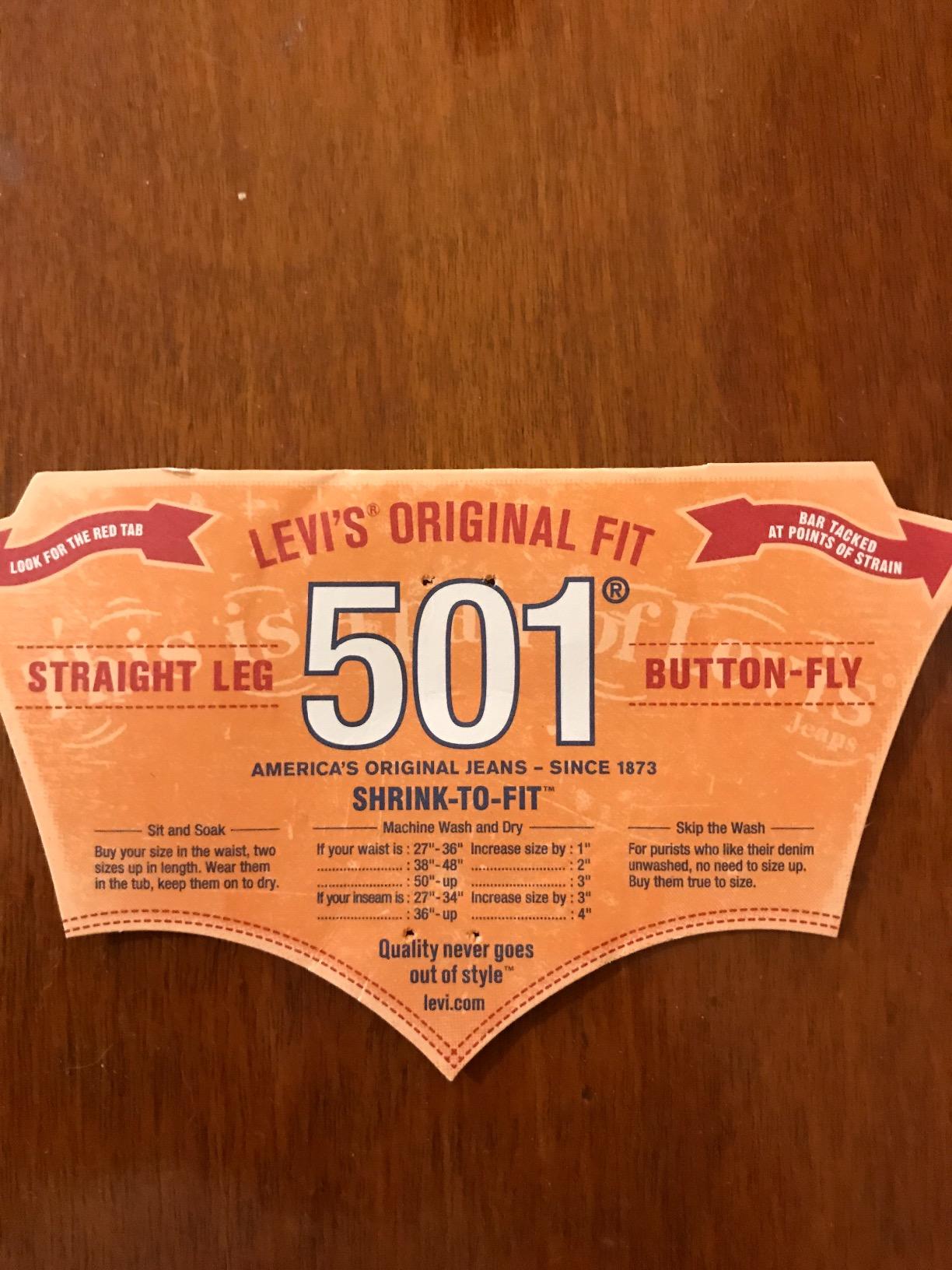 Levi's 501 Shrink-to-Fit customer photo 2