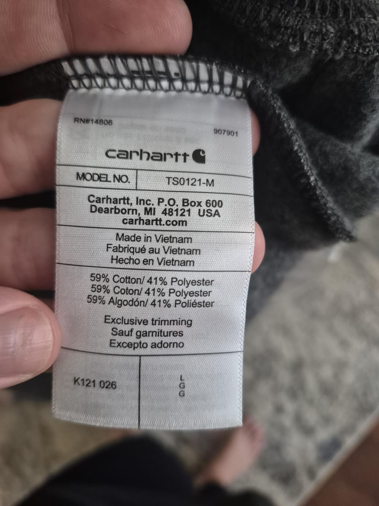 Carhartt K121 Hoodie customer photo 1