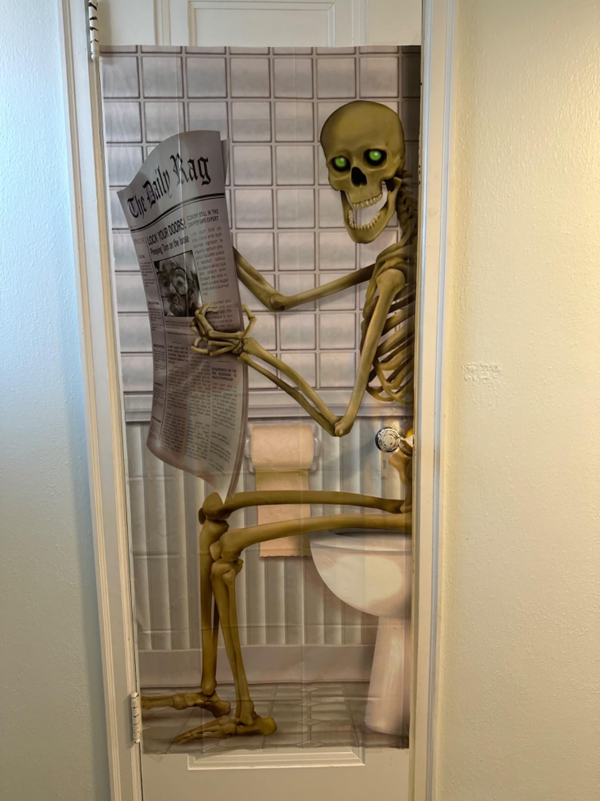 Beistle Skeleton Door Cover customer photo 1