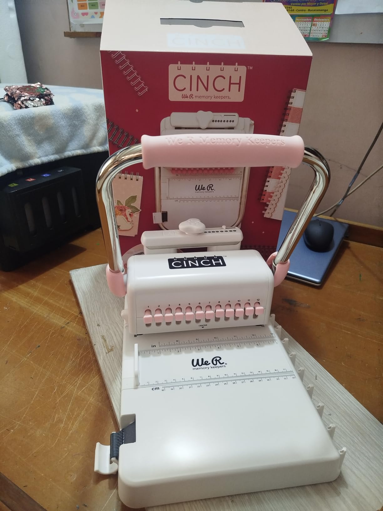 We R Memory Keepers Cinch Book Binding Machine Version 2, Mint, Easy to Use, Slide Ruler, Spiral Binding, Professional Books, Notebooks, Calendars customer photo 2