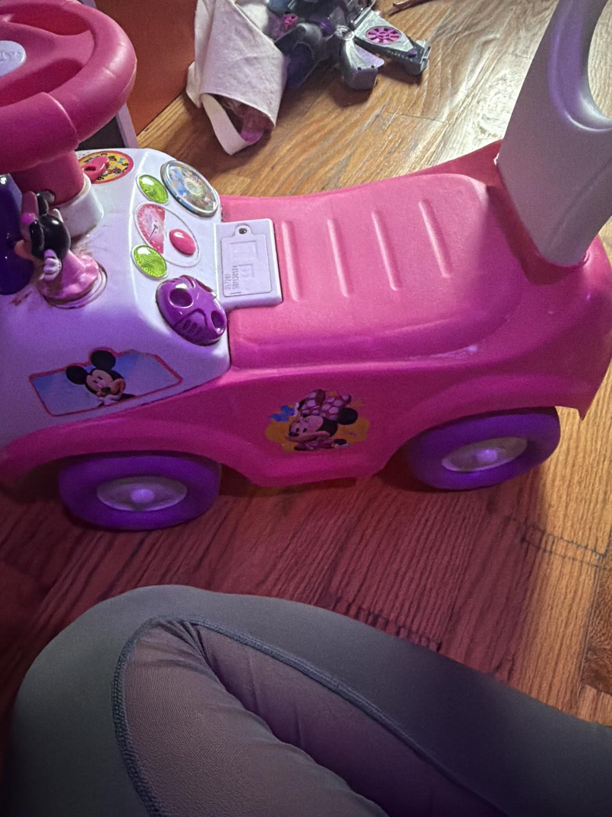 Kiddieland Disney Minnie Mouse My First Activity Ride-On, Toddler Push Car customer photo 1