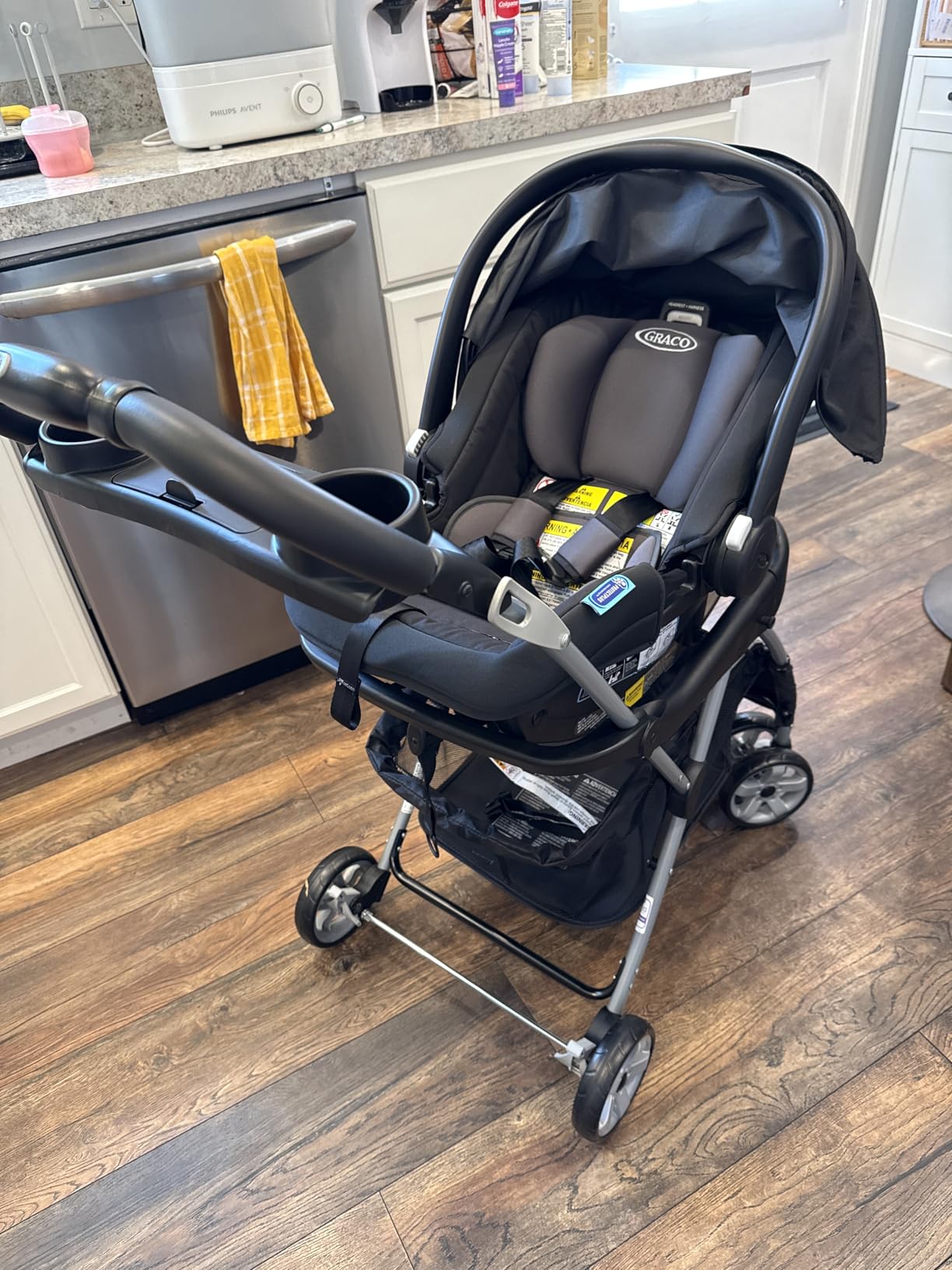 Baby Trend Snap N Go EX Universal Infant Car Seat Carrier Stroller, Black customer photo 2