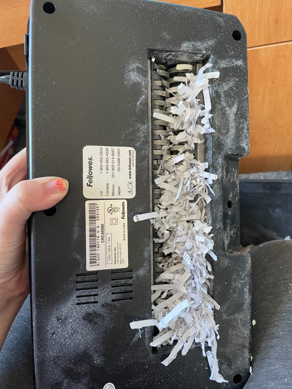 Fellowes Powershred 60Cs 10-Sheet Cross-Cut Paper and Credit Card Shredder with SafeSense Technology (4606001) customer photo 2