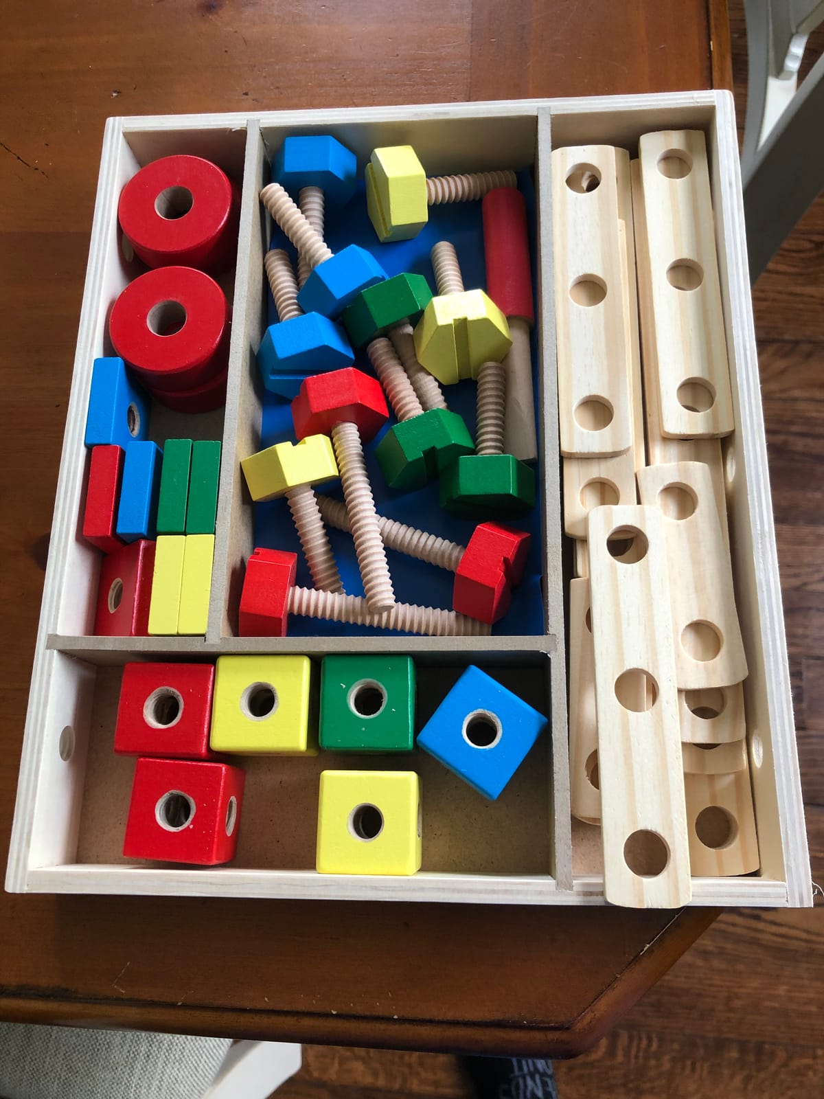 Melissa & Doug Wooden Construction Building Set in a Box (48 pcs) customer photo 1