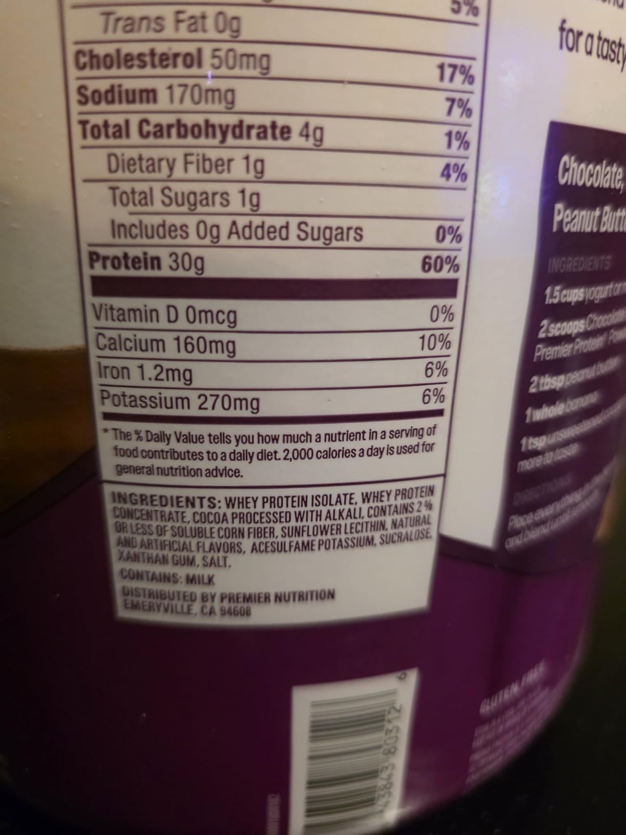 Premier Protein 30g High Protein Powder, 100% Whey, Chocolate, 17 Servings customer photo 2
