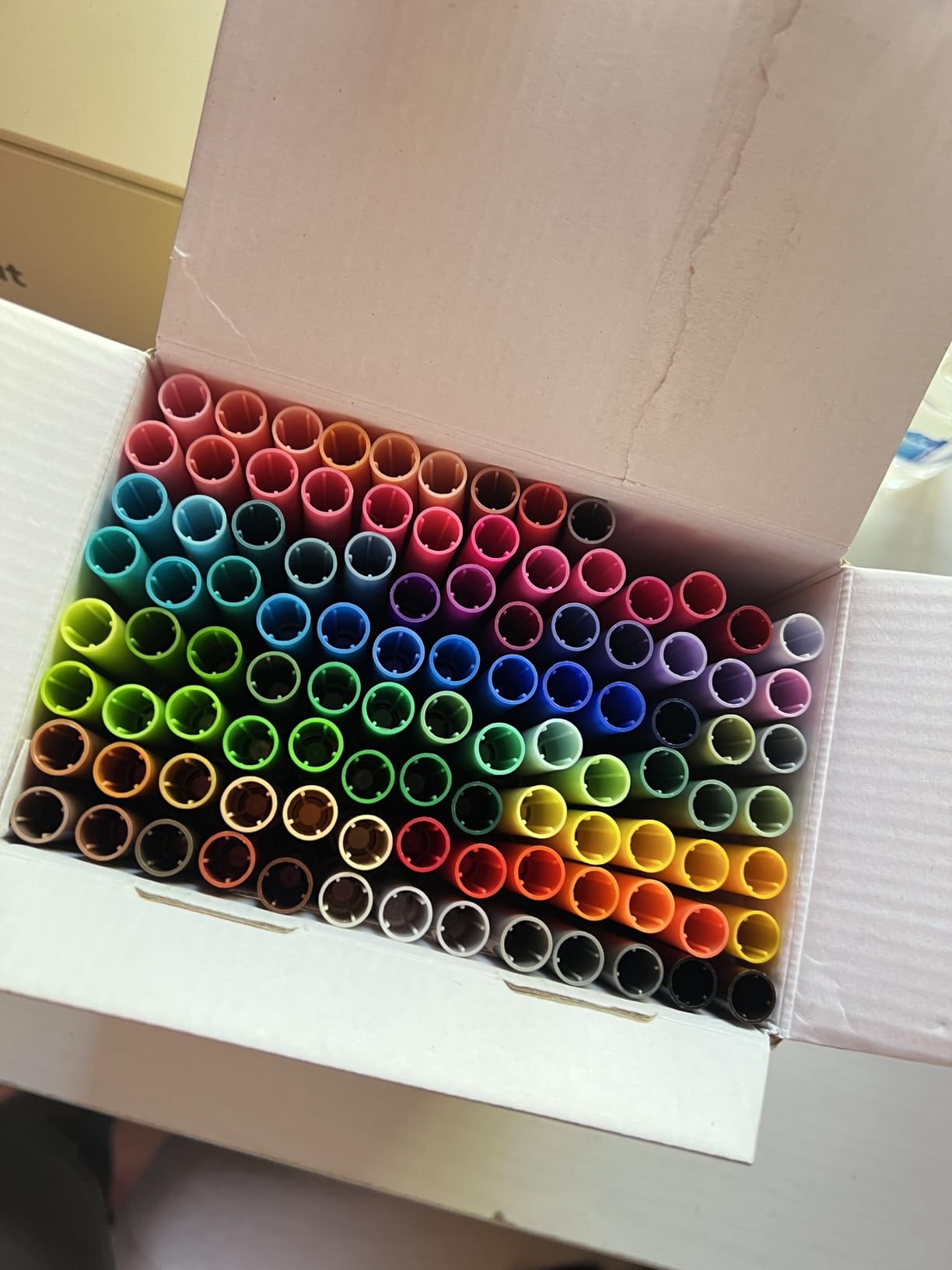 Crayola Super Tips Marker Set (100ct), Fine Point Washable Markers, Teacher Must Haves, Back to School Supplies for Kids & Adults, Art Supplies, Ages 3+ customer photo 1