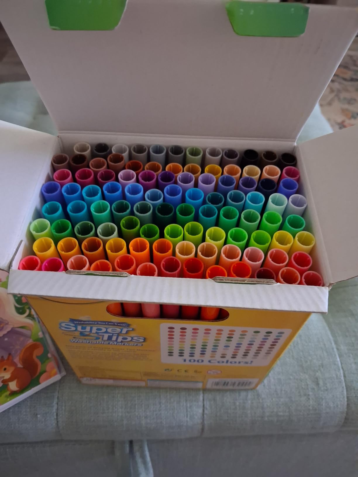 Crayola Super Tips Marker Set (100ct), Fine Point Washable Markers, Teacher Must Haves, Back to School Supplies for Kids & Adults, Art Supplies, Ages 3+ customer photo 2