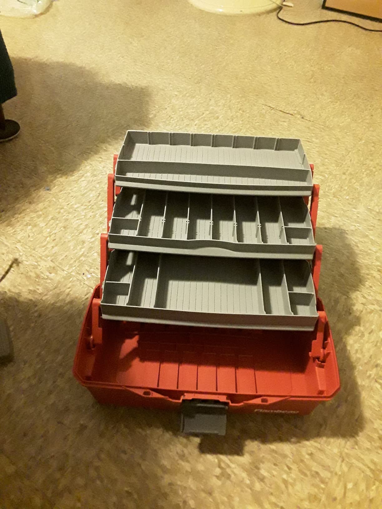 Flambeau Outdoors 6383 3-Tray Tackle Box, 32 Compartments, Red and Gray customer photo 1