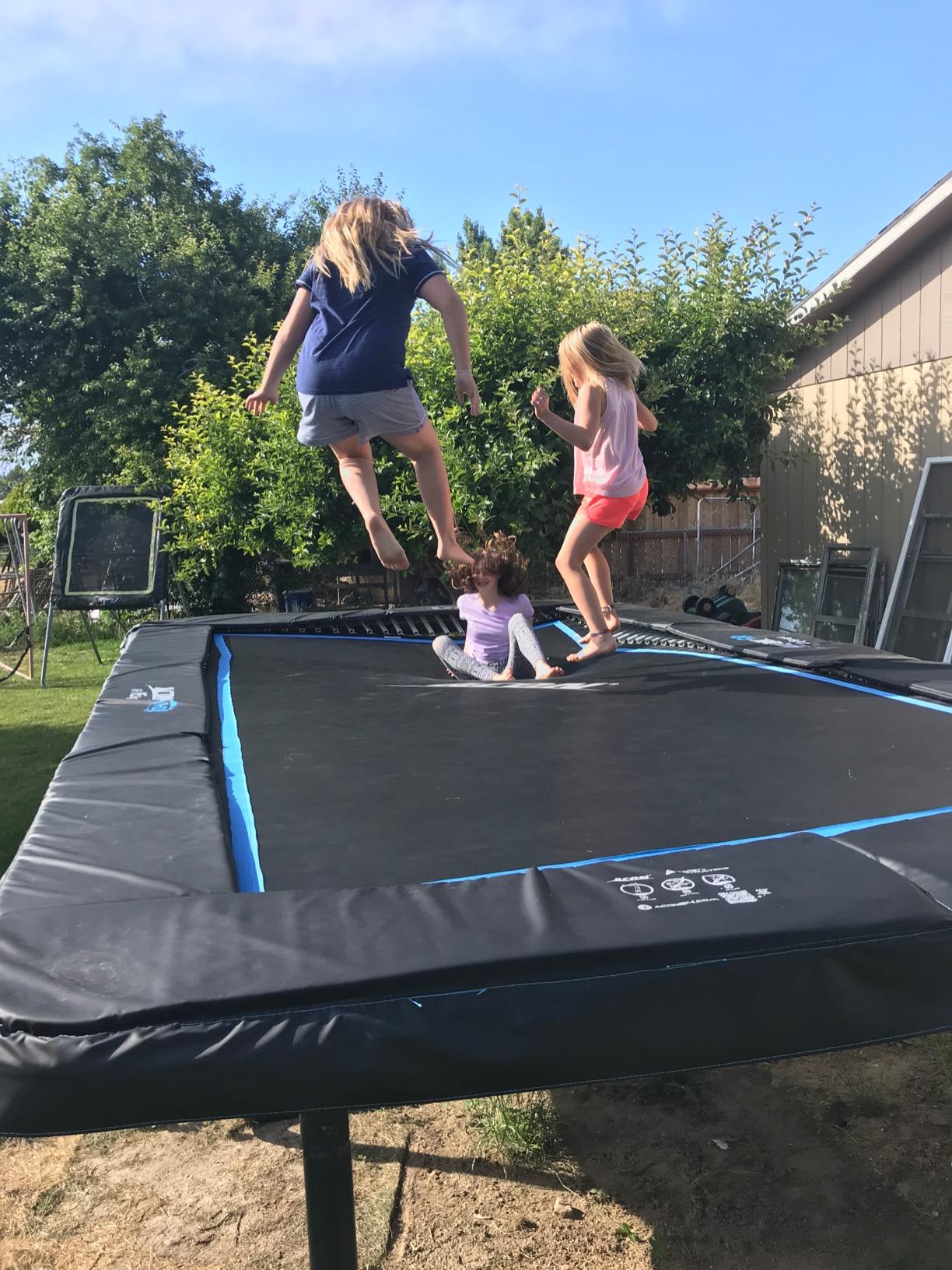ACON 16 HD Rectangular Trampoline 17x9.8 ft, 140 HD Springs, SafeMat customer photo 1