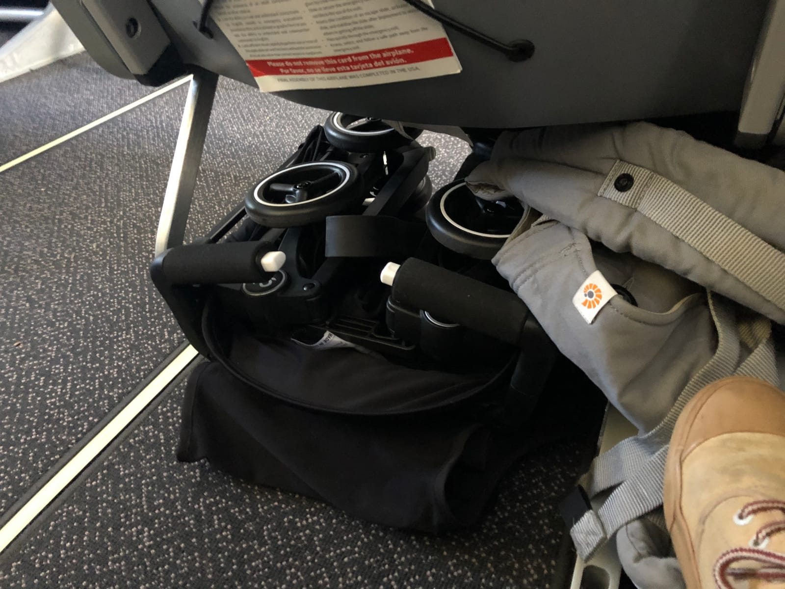 gb Pockit+ All-Terrain, Ultra Compact Lightweight Travel Stroller with Canopy and Reclining Seat in Velvet Black customer photo 2