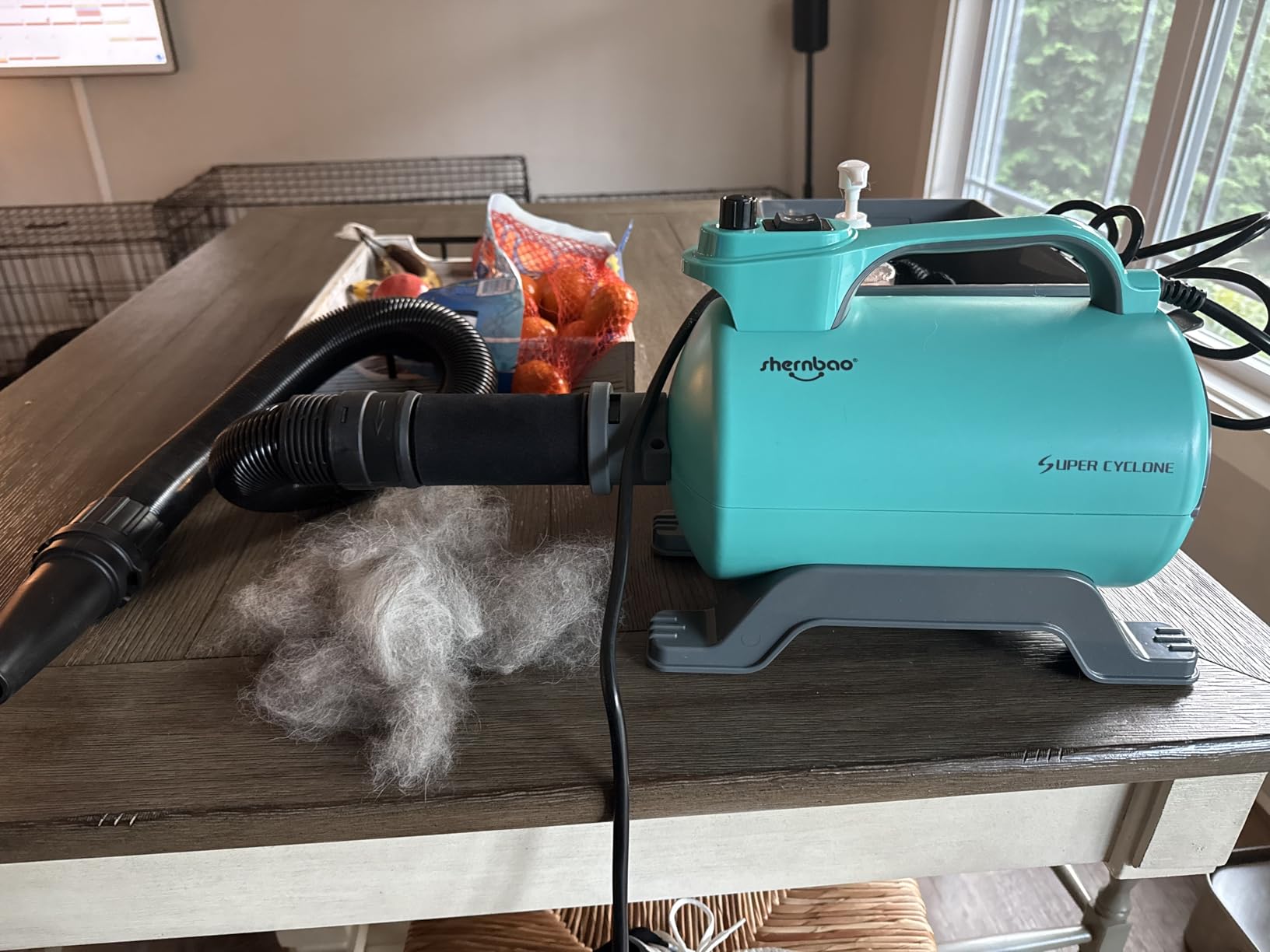 Dog Dryer High Velocity Pet Dog Grooming Force Hair Dryer/Blower 5.0HP customer photo 1
