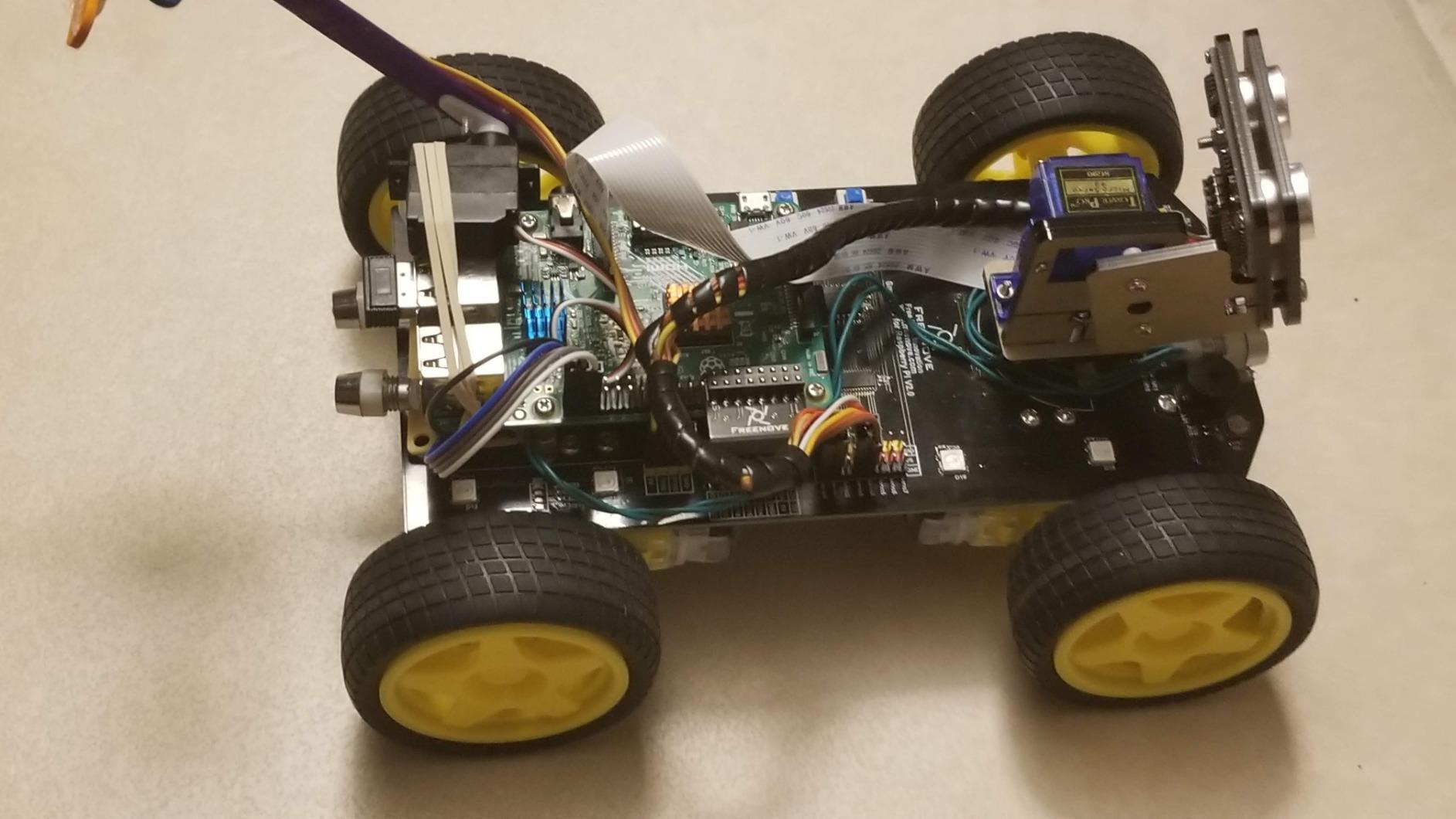 Freenove 4WD Smart Car Kit for Raspberry Pi 5 4 B 3 B+ Zero 2 W, Face Tracking, Line Tracking, Light Tracing, Obstacle Avoidance, App Control, Camera, Servo (Raspberry Pi NOT Included) customer photo 2