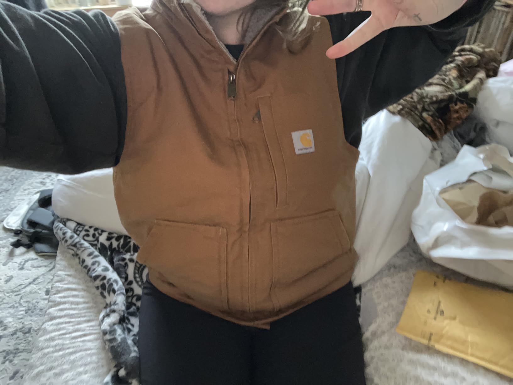 Carhartt Washed Duck Vest customer photo 2