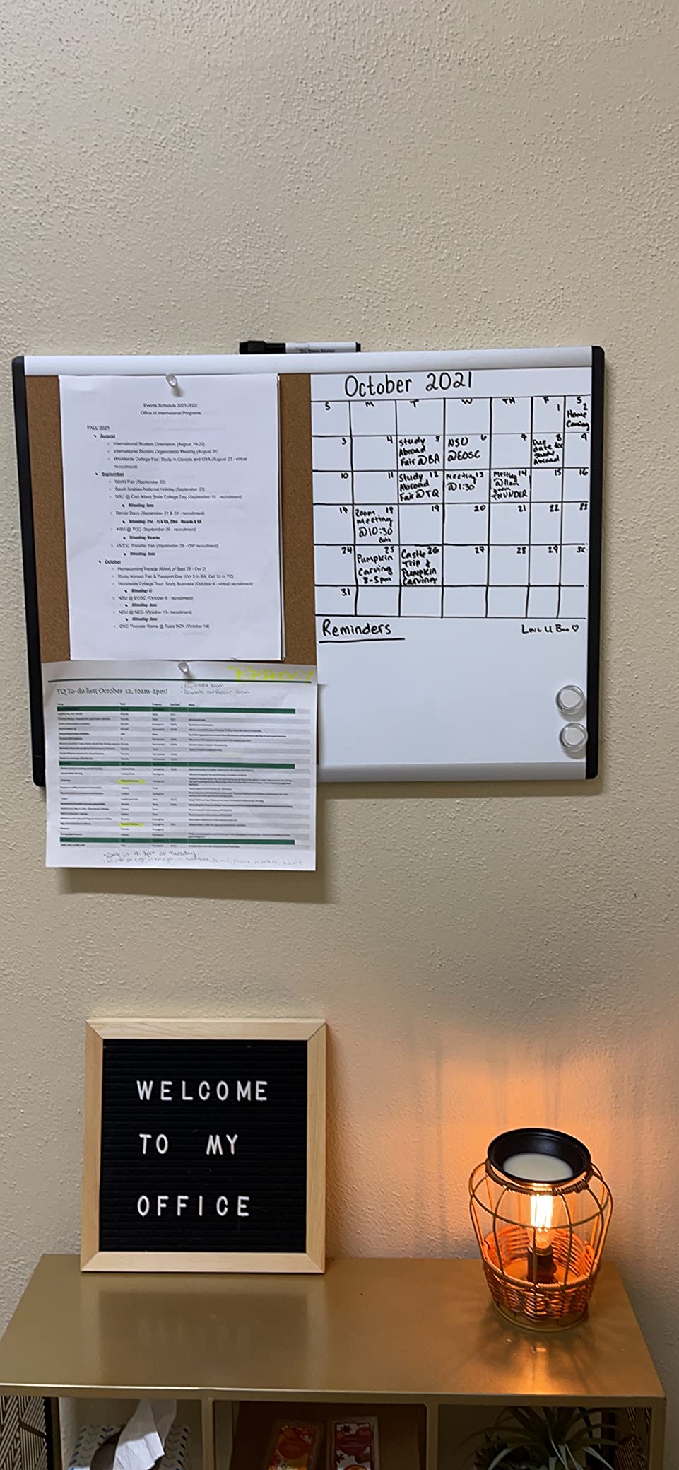 Amazon Basics Magnetic Dry Erase Whiteboard & Cork Board Combo, Wall Mounted for Home, Office and Classroom, Aluminum Frame, 36