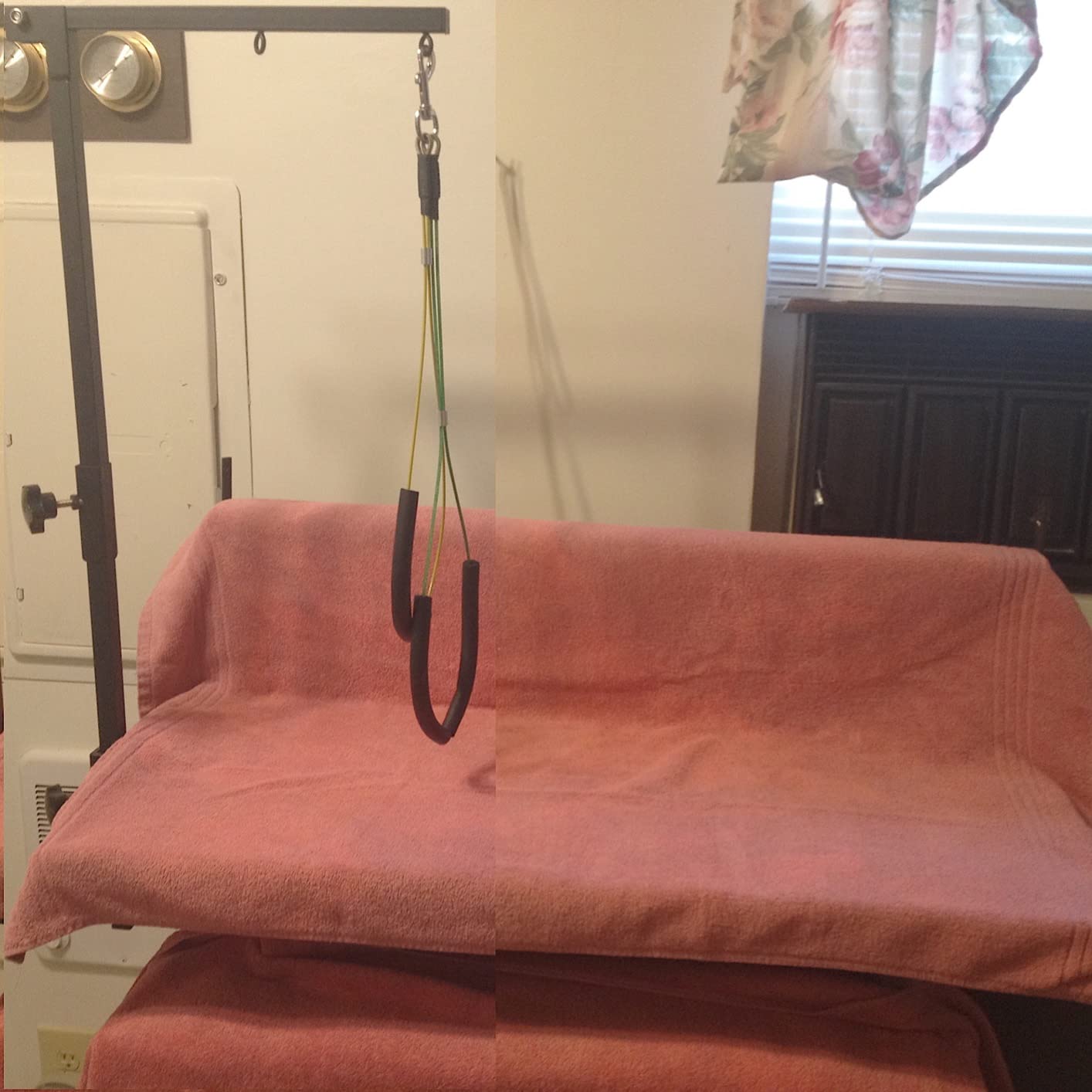 Adjustable Dog Grooming Arm with Clamp Dog Grooming Hammock and Loop Noose customer photo 1