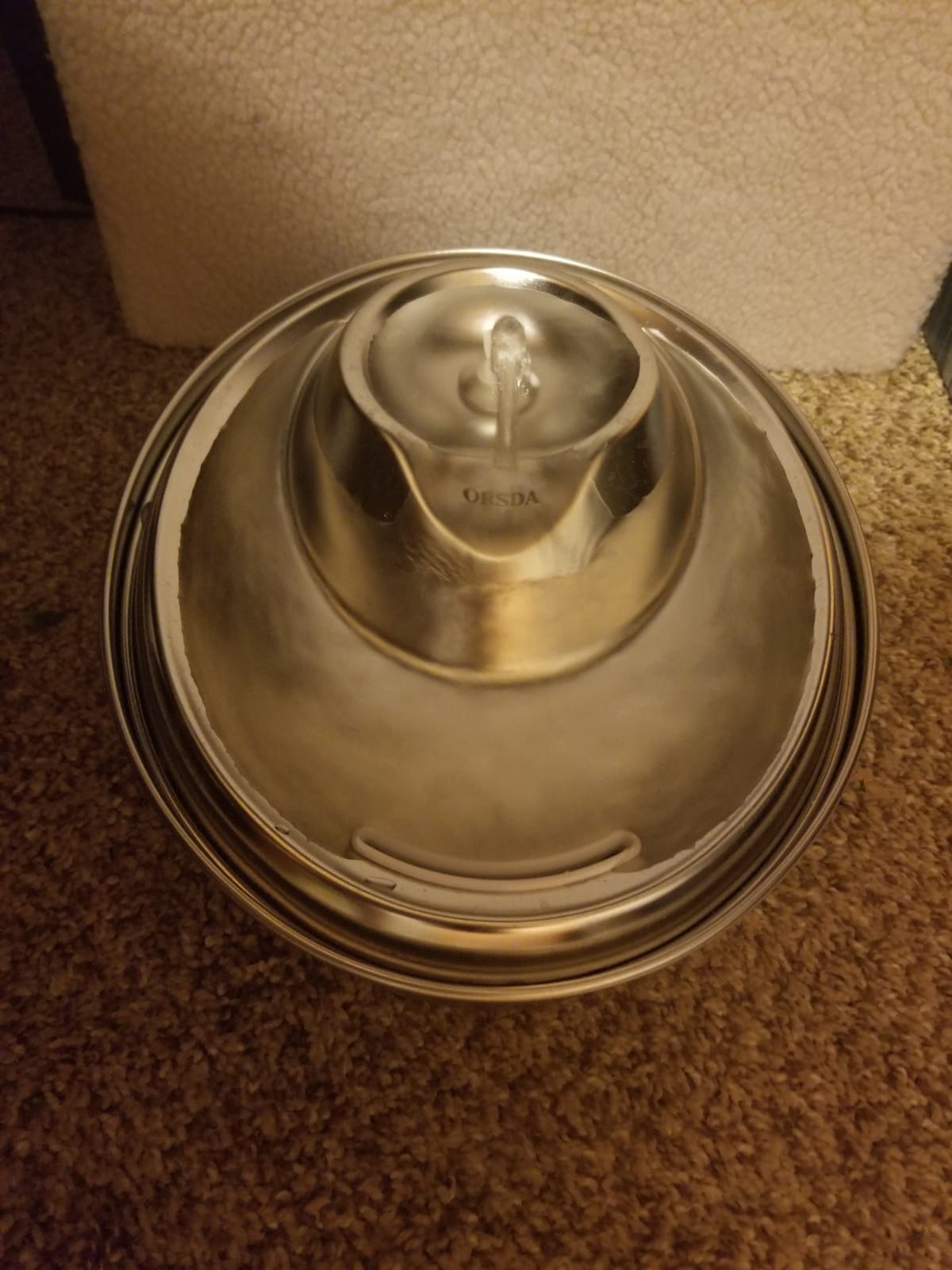 ORSDA Cat Water Fountain Stainless Steel, D30/2L Pet Fountain for Cats Inside, Dog Water Dispenser, Automatic Cat Drinking Fountains with 6 Replacement Filters for Cats, Small Dogs customer photo 1
