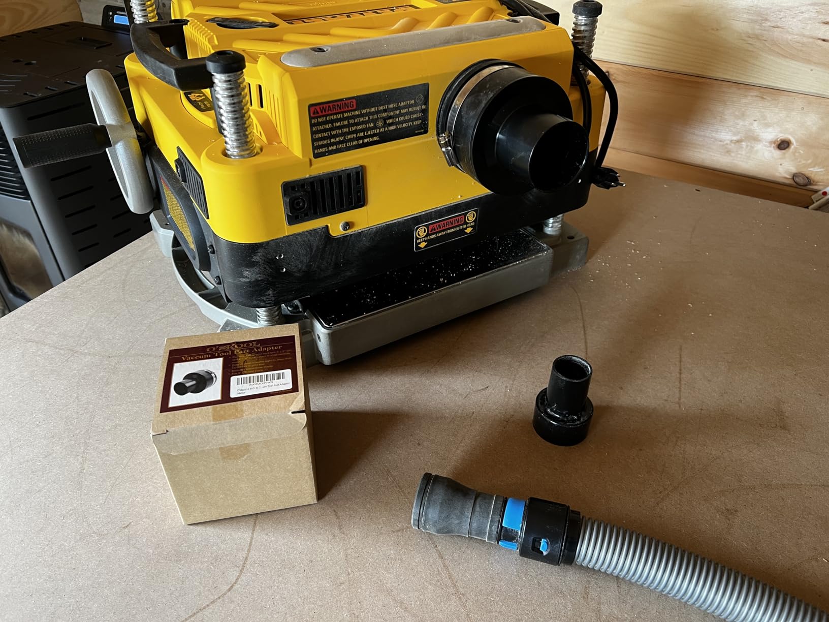O'SKOOL 4-Inch (Inside Diameter) to 2-1/4-Inch (Inside Diameter) Dust Collector Fitting Vacuum Tool Port Adapter…, DC02 customer photo 2