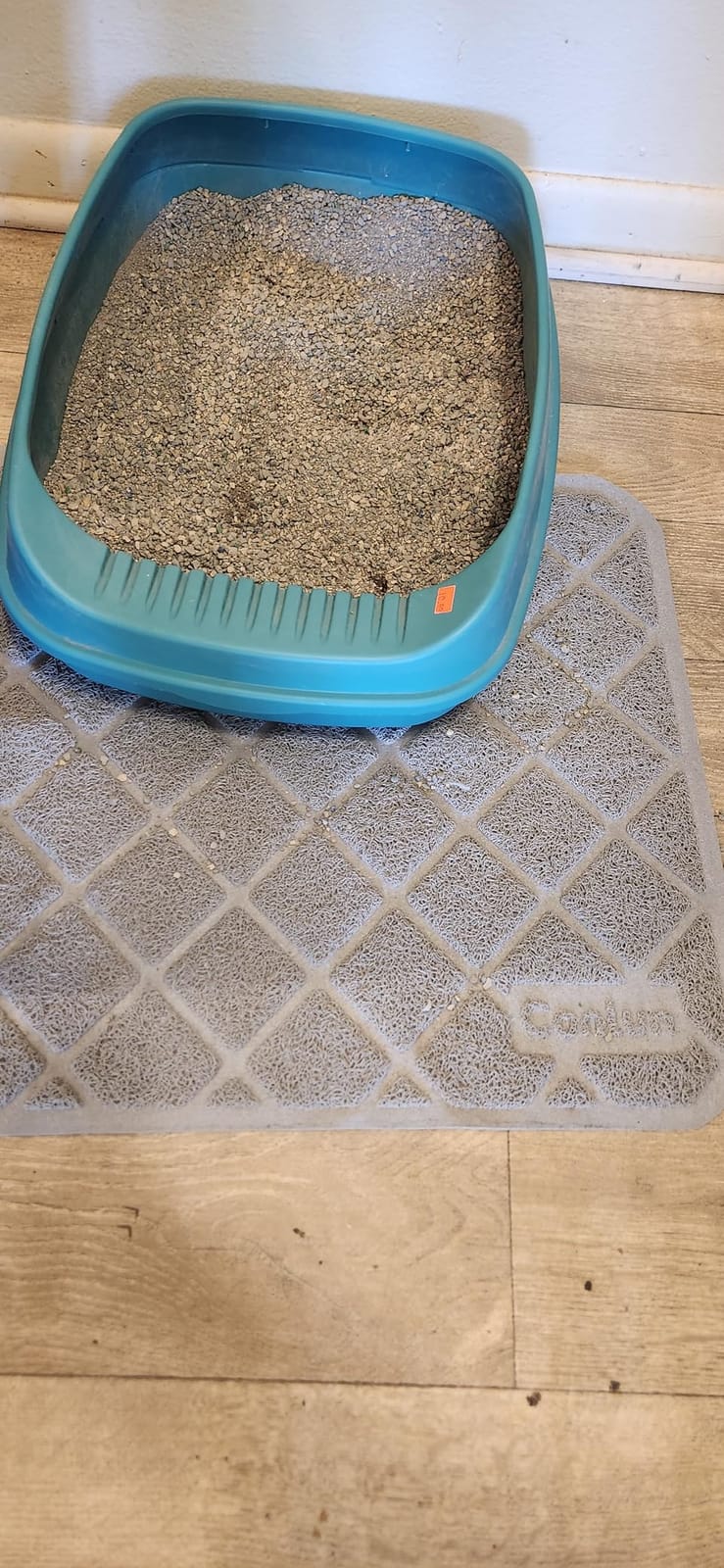 Conlun Cat Litter Mat Litter Trapping Mat, Premium Durable PVC Grid Mesh with Scatter Control, Non-slip, Less Waste Cat Litter Box Mat, Soft on Kitty’s Paws, Urine Waterproof, 24