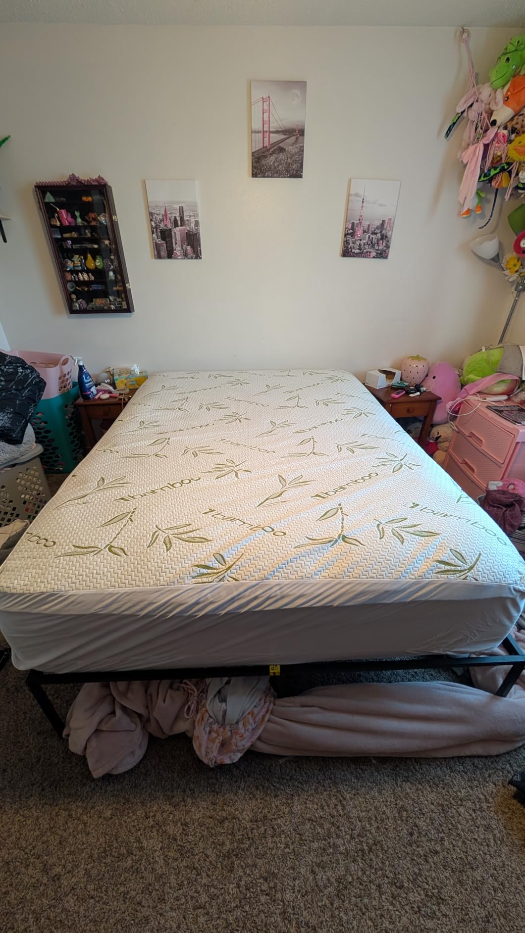 Bamboo Mattress Protector with Zipper - 100% Waterproof Queen Size Cooling Mattress Cover - Ultra Soft Jacquard Fabric Breathable Noiseless Mattress Pad Covers - Zippered Mattress Encasement customer photo 2