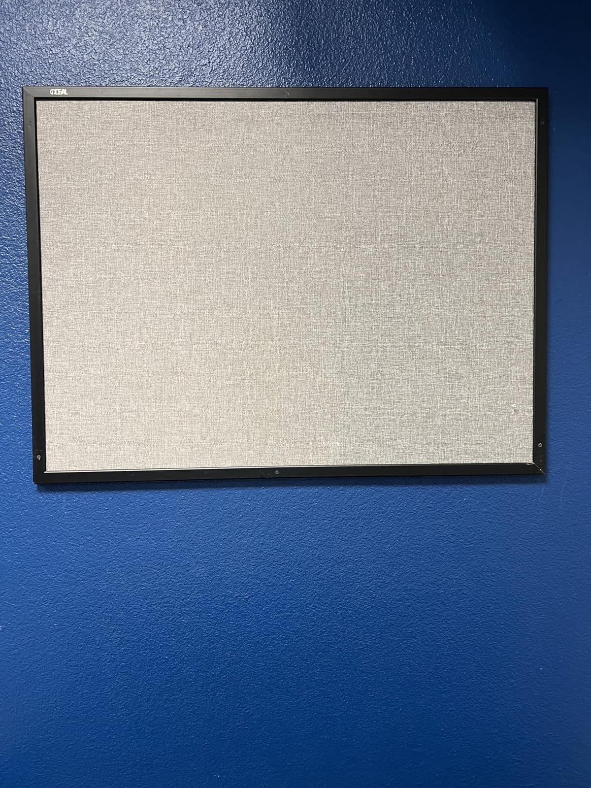 Bulletin Board 36 x 24 Inch, 100% Wood Framed Canvas Cork Board with Grey Fabric, Wall Mounted Notice Board for Home Office School customer photo 1