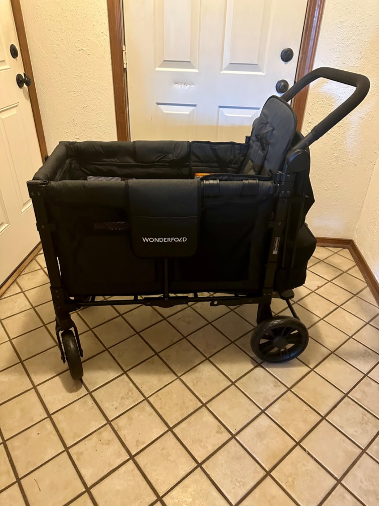 WonderFold W2 Elite Stroller Wagon, Steel Frame, 2 Seater, Jet Black customer photo 2