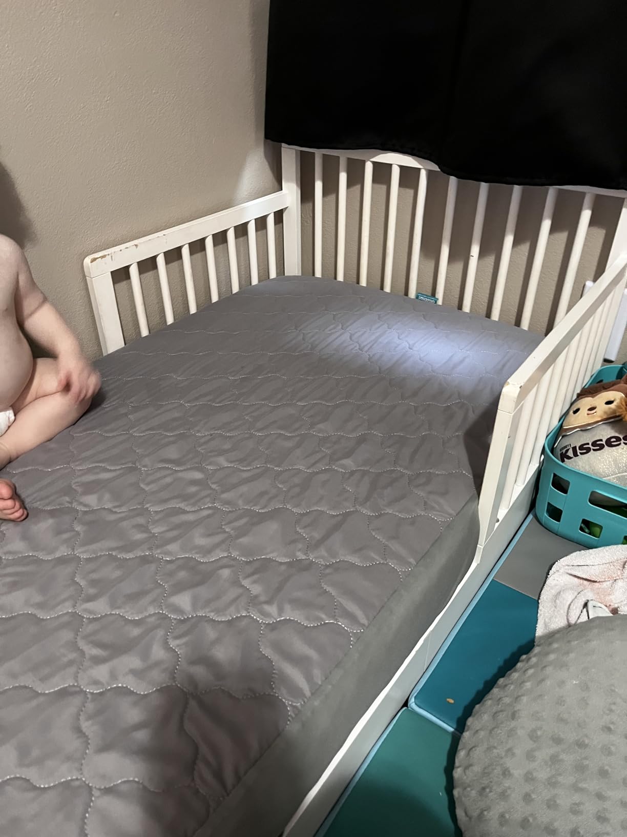 Dream On Me 2-in-1 Baby Fairy Dust Crib & Toddler Mattress, GREENGUARD Gold customer photo 2