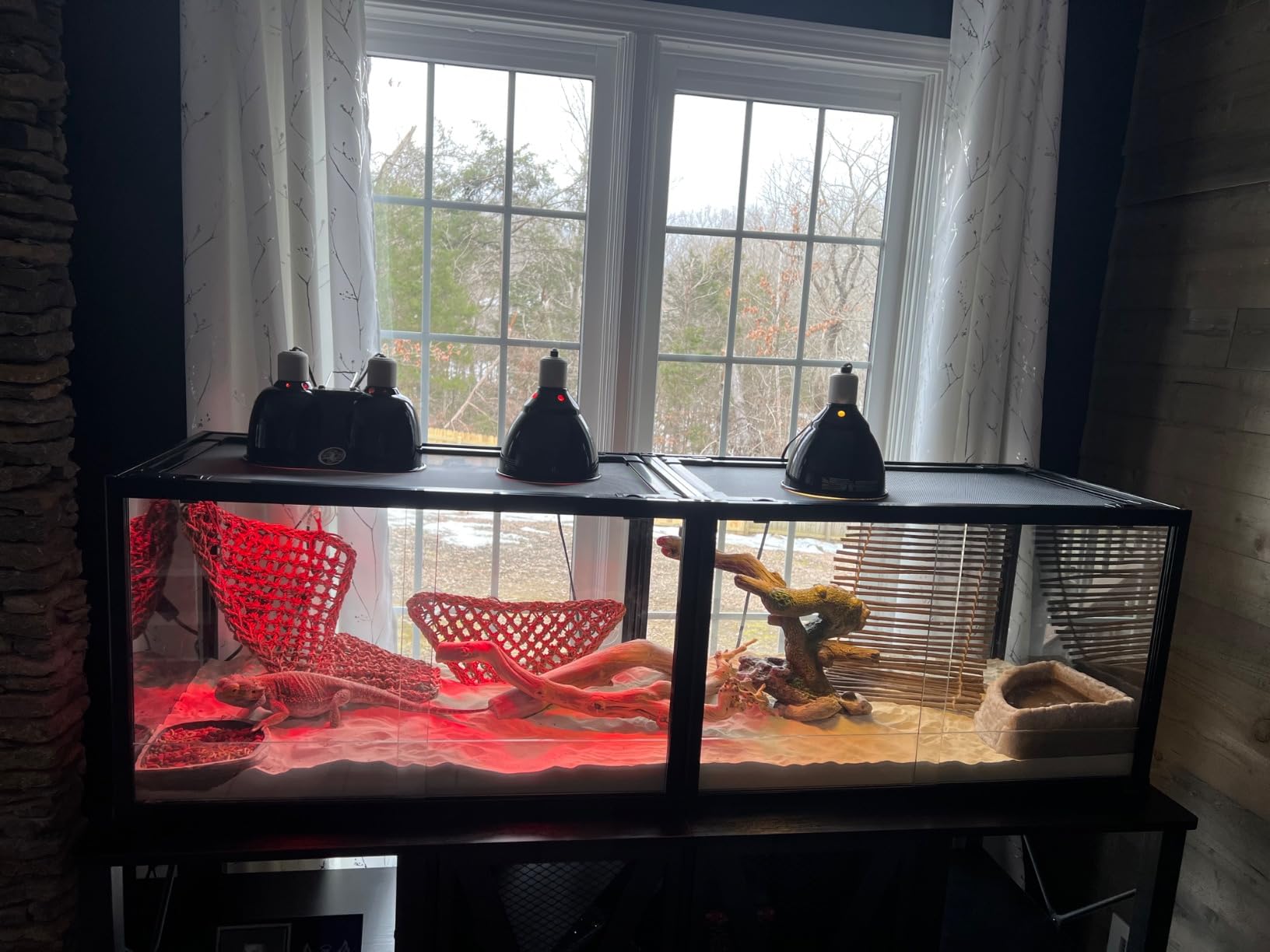 REPTIZOO 88 Gallon Large Reptile Terrarium 48