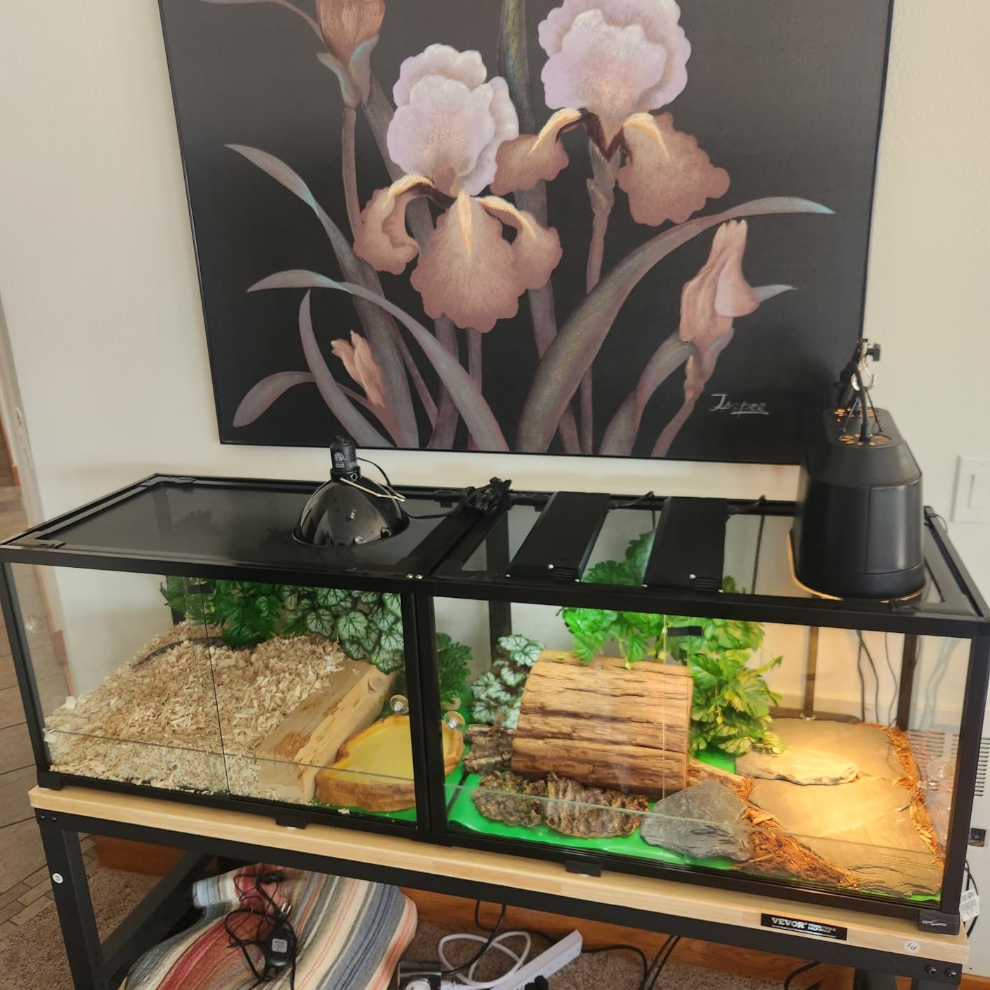 REPTIZOO 88 Gallon Large Reptile Terrarium 48