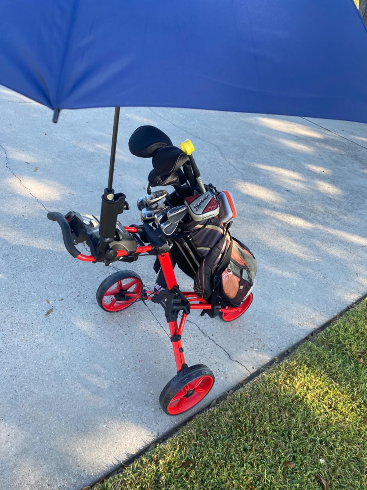 Caddytek CaddyLite Compact 3-Wheel Golf Push Cart, Lightweight Aluminum Item Highlight customer photo 1