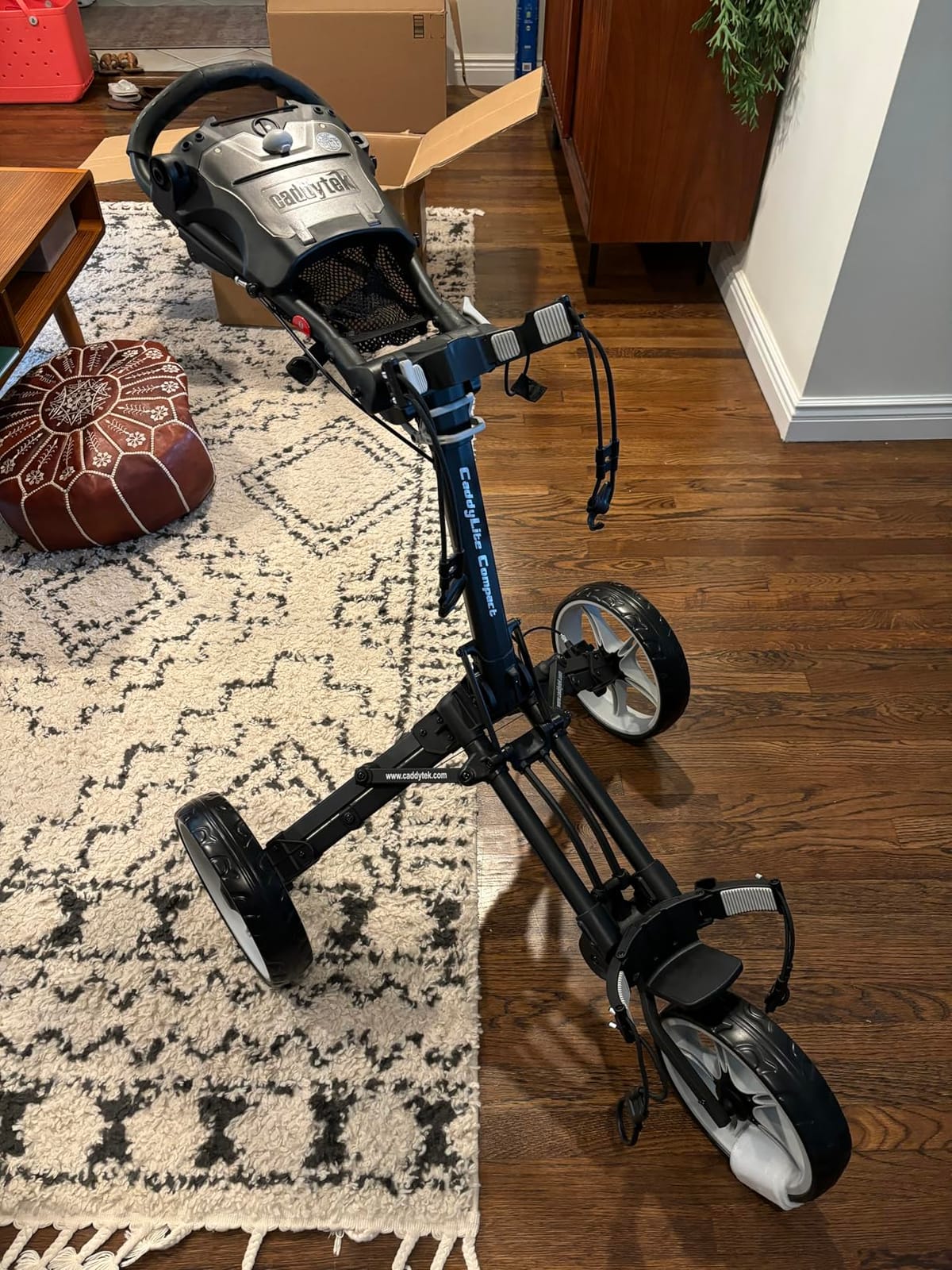 Caddytek CaddyLite Compact 3-Wheel Golf Push Cart, Lightweight Aluminum Item Highlight customer photo 2