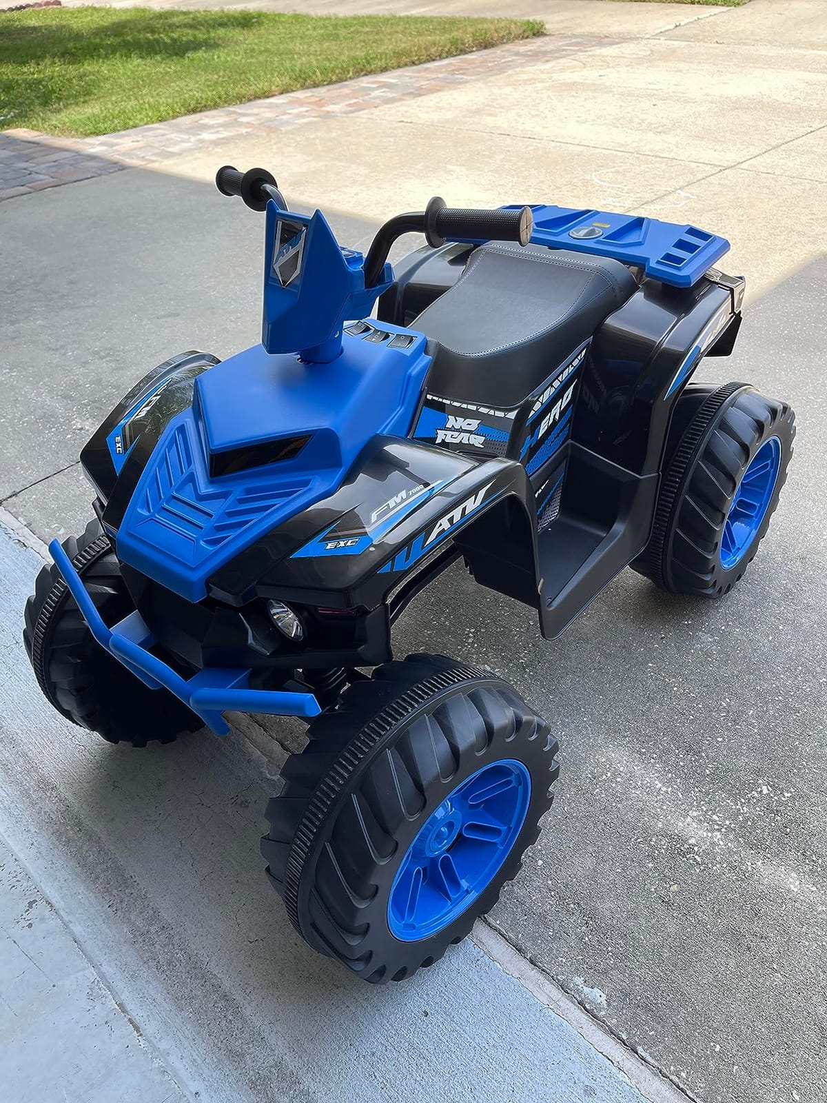 OLAKIDS 12V Kids Ride On ATV, 4 Wheeler Electric Vehicle for Toddlers, Battery Powered Motorized Quad Toy Car for Boys Girls with LED Lights, Music, Horn, High Low Speed, Soft Start (Pink) customer photo 1