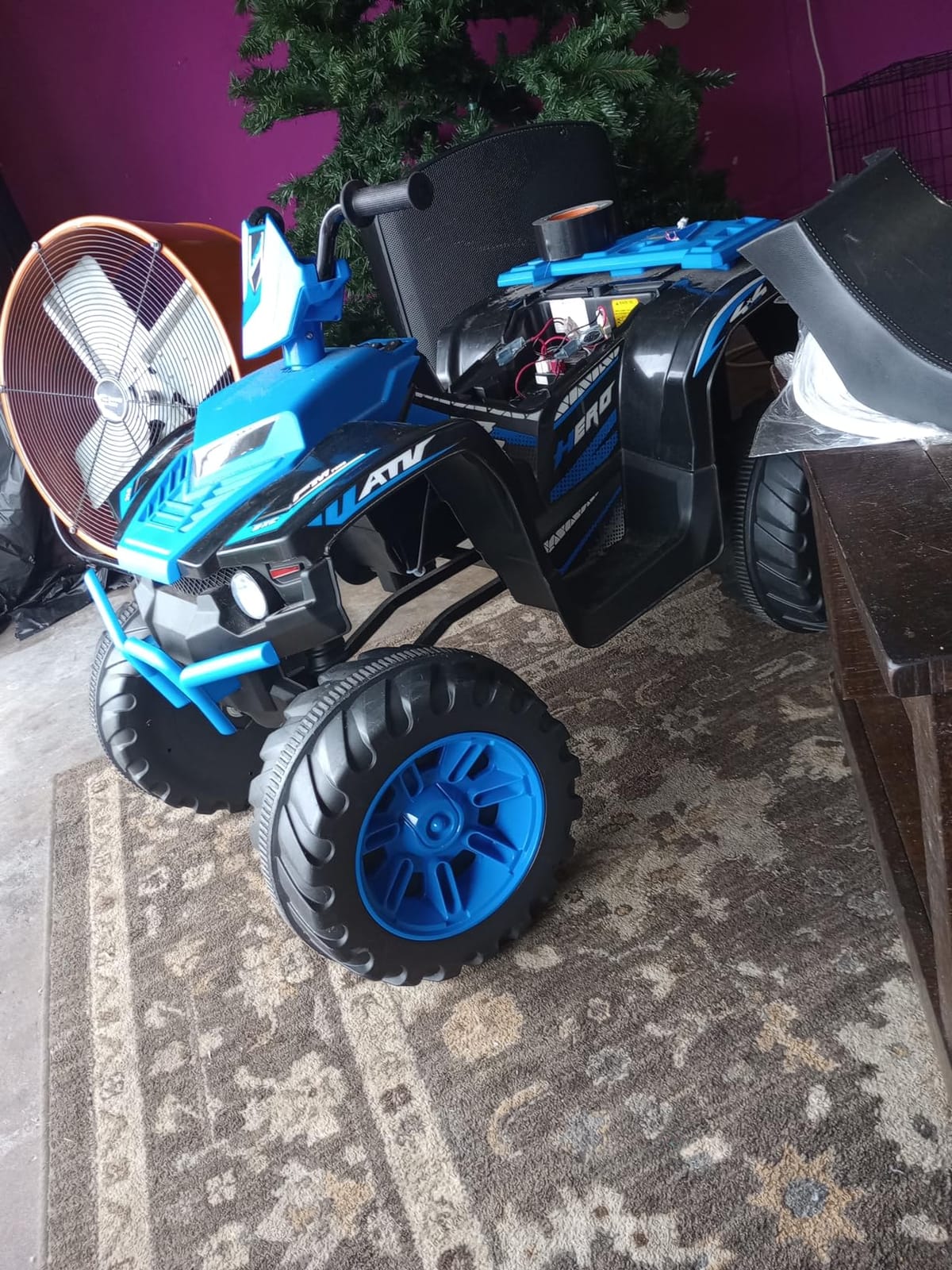OLAKIDS 12V Kids Ride On ATV, 4 Wheeler Electric Vehicle for Toddlers, Battery Powered Motorized Quad Toy Car for Boys Girls with LED Lights, Music, Horn, High Low Speed, Soft Start (Pink) customer photo 2
