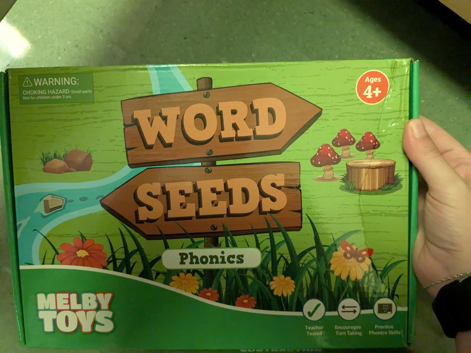 Word Seeds Phonics Board Game - Reading Games for Kids Ages 5-7 customer photo 1