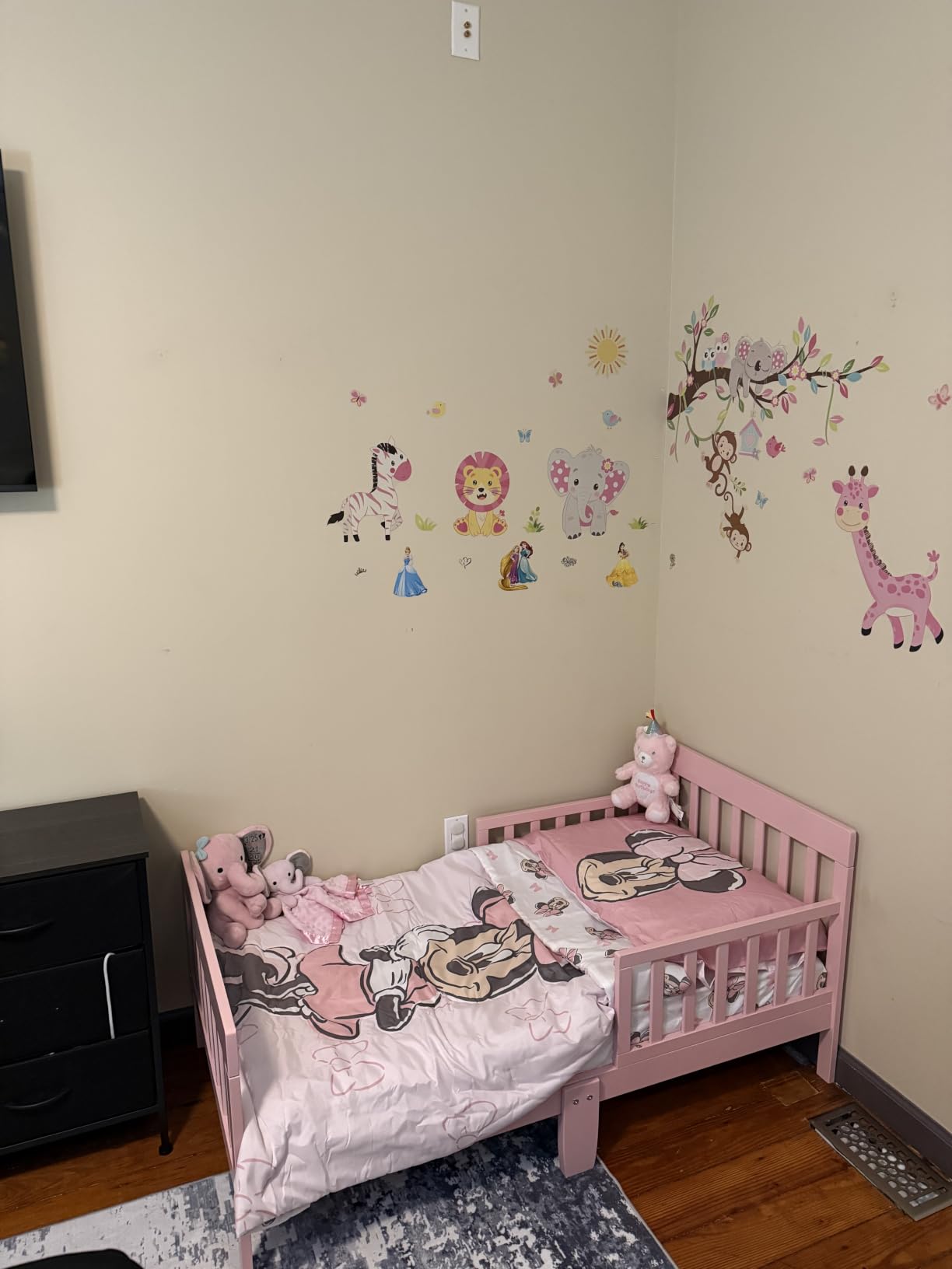 Dream On Me Finn Toddler Bed, GREENGUARD Gold, Pinewood, Vintage White Oak customer photo 2