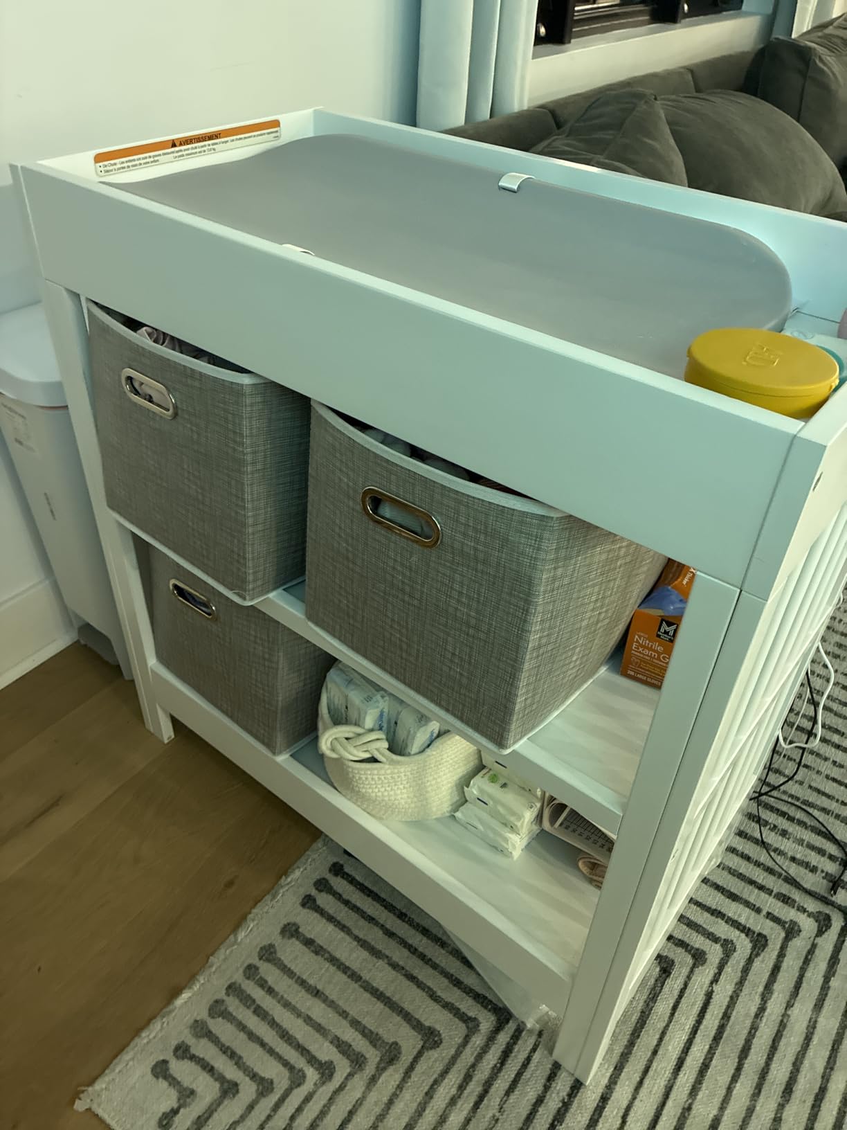 Graco Teddi Changing Table with Water-Resistant Changing Pad, Driftwood customer photo 1