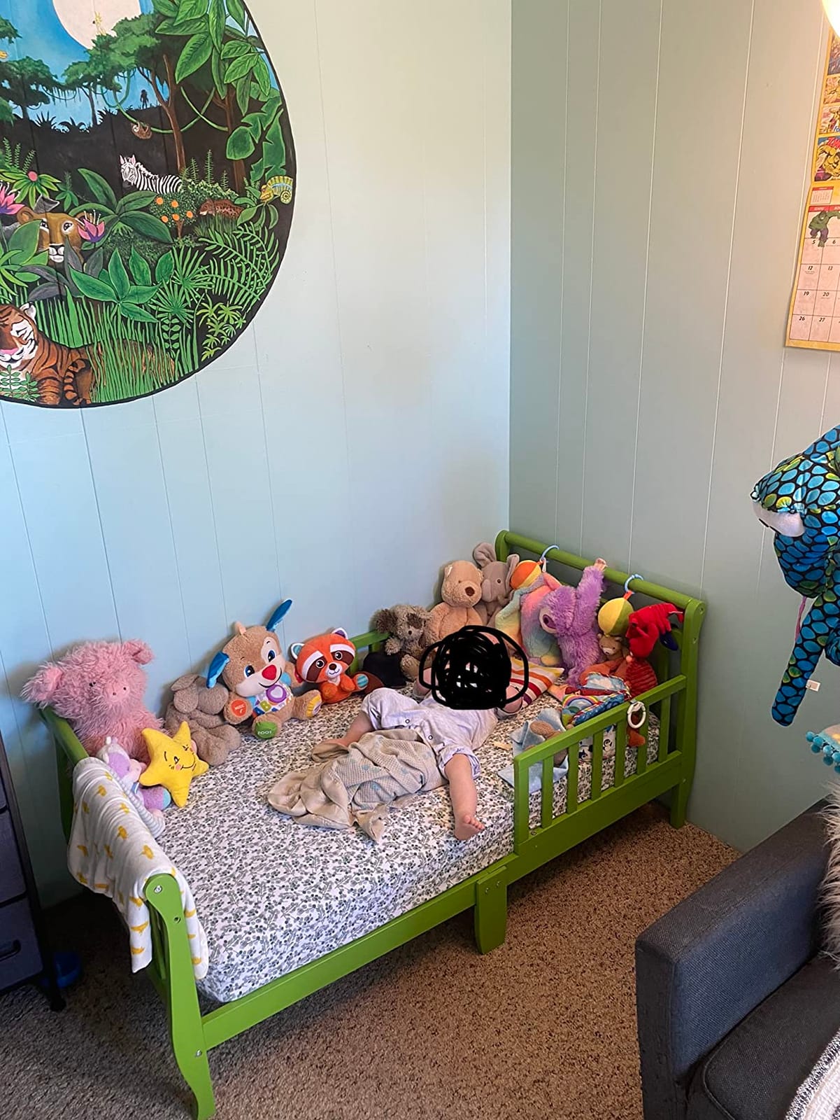 Dream On Me Holland Toddler Bed, Low-to-Floor Platform, White customer photo 2