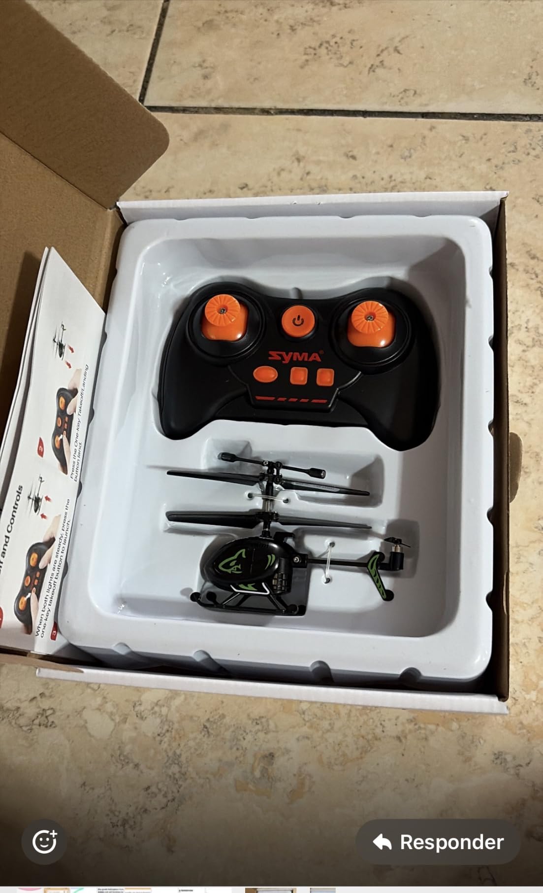 SYMA S100 Mini RC Helicopter for Kids, Indoor Flying, Altitude Hold, Blue customer photo 2
