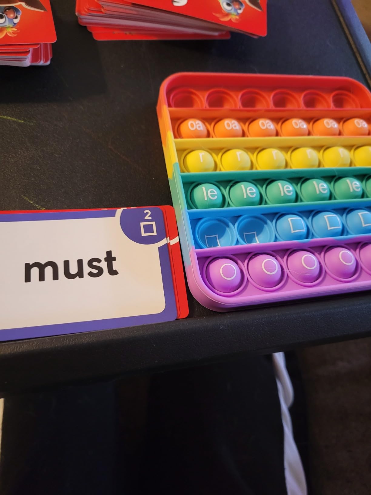 THE FIDGET GAME Science of Reading Flash Cards & Popping Mats - Master Digraphs & Syllables - Engaging Educational Kit for Dyslexia & Young Readers, Grades 1-3 customer photo 2