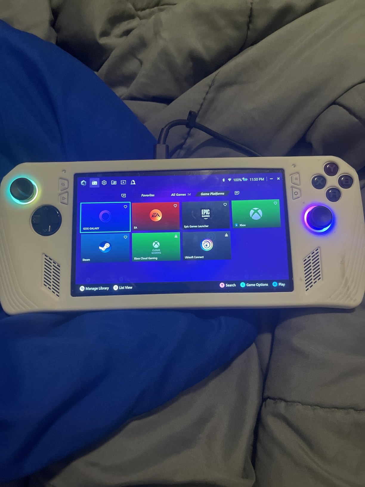 ASUS - ROG Ally Gaming Handheld Console - Z1 Processor, 512GB, 1080p 120Hz Display,White customer photo 2