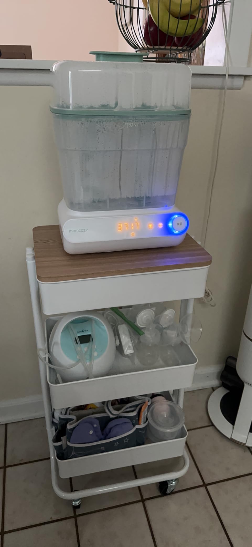 Momcozy 3-Layers Large Capacity Bottle Sterilizer and Dryer, Pump Part Mode customer photo 1