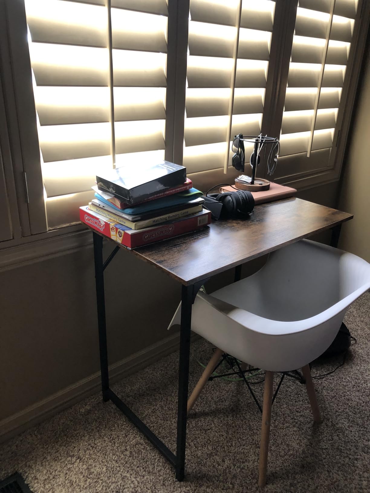 PayLessHere | 32 Inch Computer Desk | Brown | Sturdy Office Desk customer photo 1
