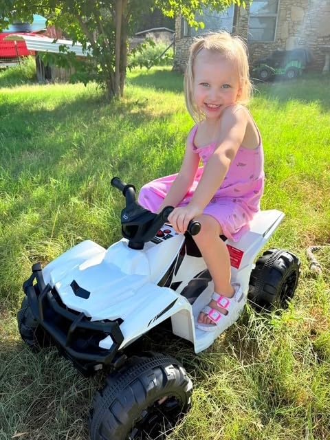 Best Choice Products 12V Kids Ride-On Electric ATV, 4-Wheeler Quad Car Toy w/Bluetooth Audio, 2.4mph Max Speed, Treaded Tires, LED Headlights, Radio - Hot Pink customer photo 2