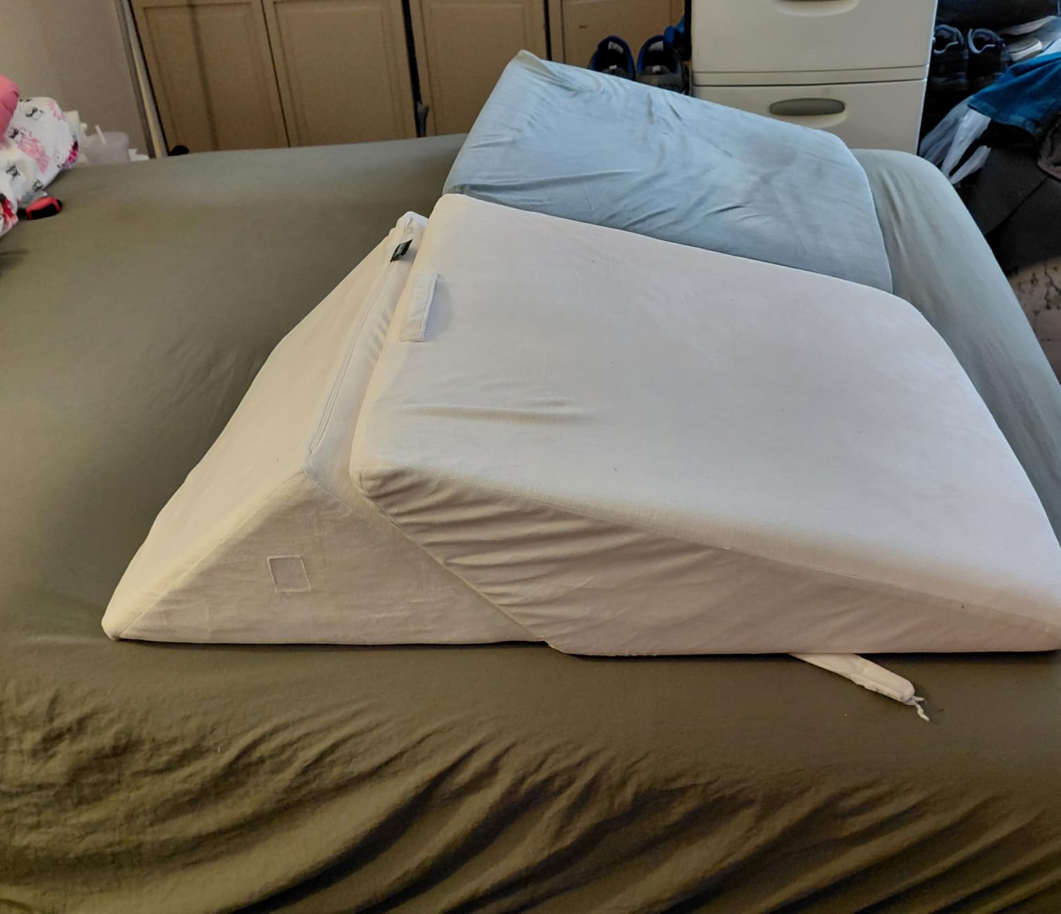 Marsail MS01-2 Queen Adjustable Bed Base with Massage-APP Connects Adjustable Bed Frame with 4 Height Options, 3 Minutes Fast Assembly, Wireless Control Adjustable Bed with Under-Bed Nightlight customer photo 2