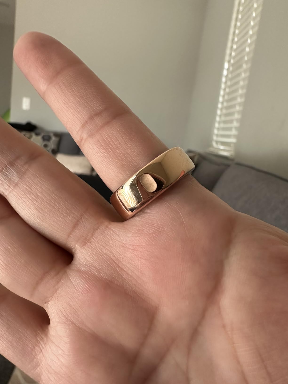 Oura Ring Gen3 Horizon - Gold - Size 9 customer photo 1