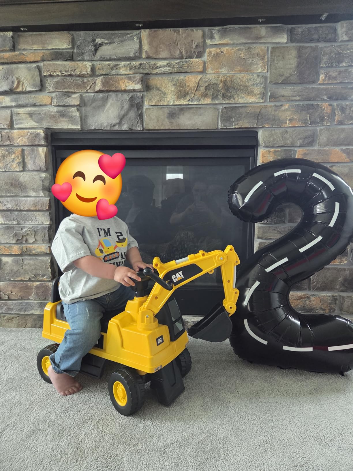 Best Ride On Cars CAT Excavator Push Car – Licensed Caterpillar Ride-On Digger Toy for Kids with Rotating Bucket & Under-Seat Storage – Construction Vehicle for Toddlers customer photo 2